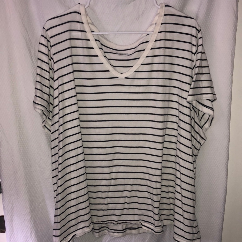 NWOT Old Navy Basics Stripped Classic T-Shirts in 4x, XXL, and 3x Set of Three